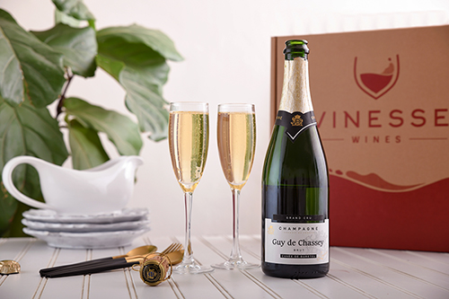 Ultimate Champagne Celebration Wine & Flutes Gift Set